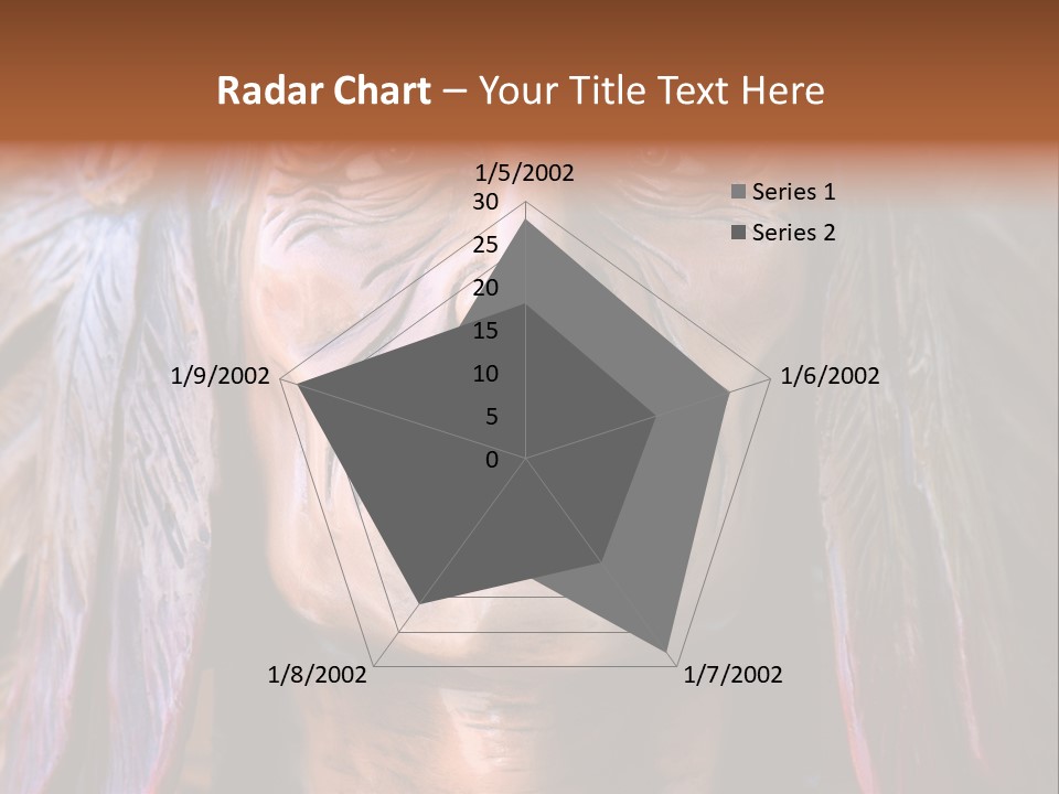Wooden Indian Face PowerPoint Template