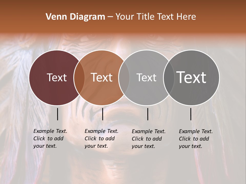 Wooden Indian Face PowerPoint Template