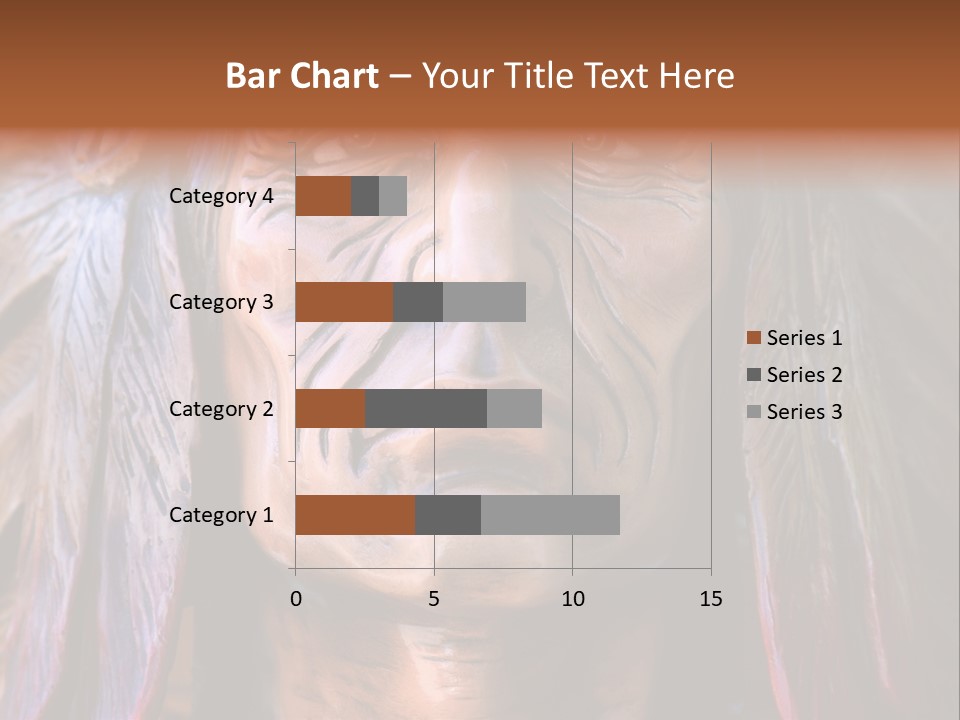 Wooden Indian Face PowerPoint Template