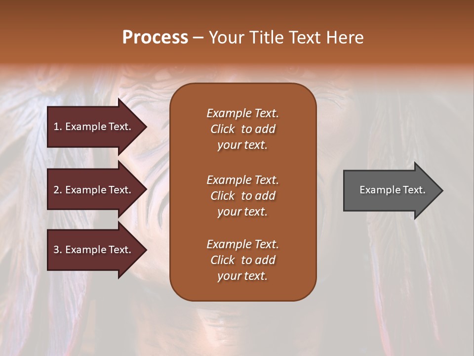 Wooden Indian Face PowerPoint Template