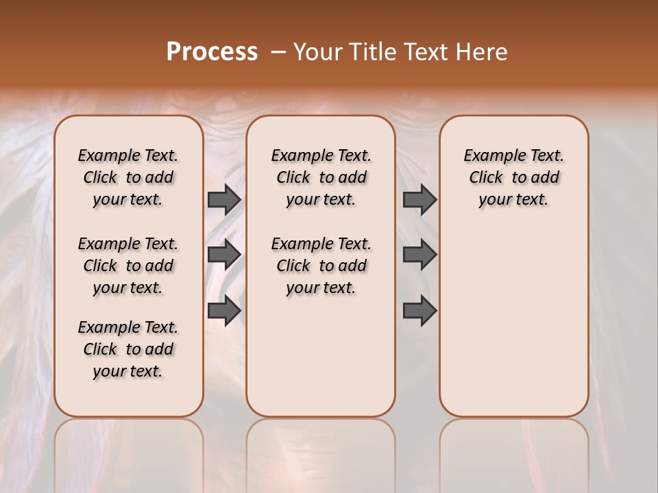 Wooden Indian Face PowerPoint Template