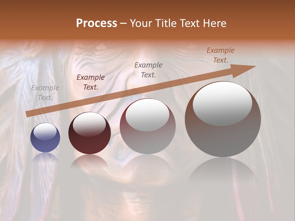 Wooden Indian Face PowerPoint Template