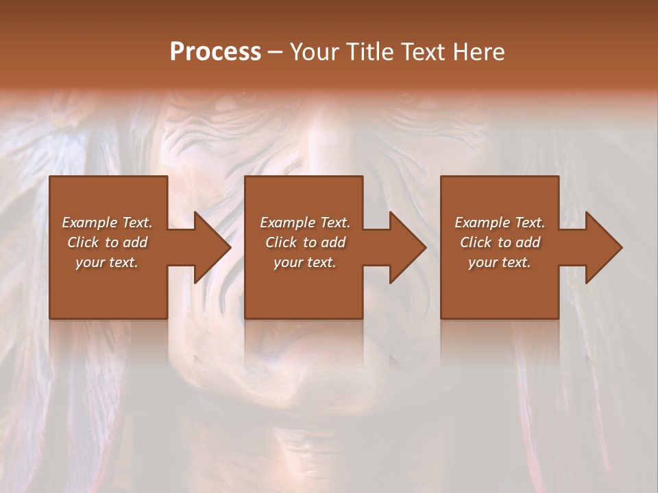 Wooden Indian Face PowerPoint Template