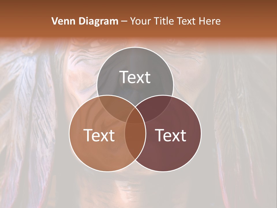 Wooden Indian Face PowerPoint Template