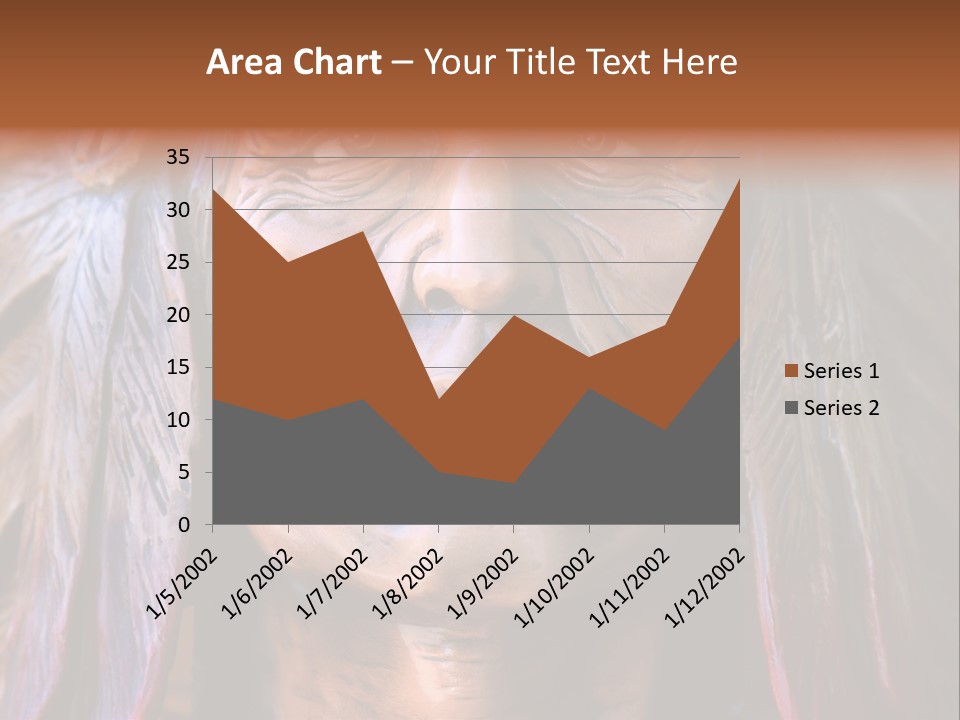 Wooden Indian Face PowerPoint Template