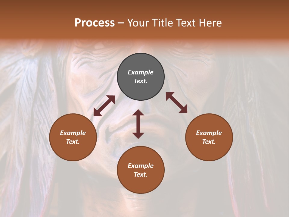 Wooden Indian Face PowerPoint Template