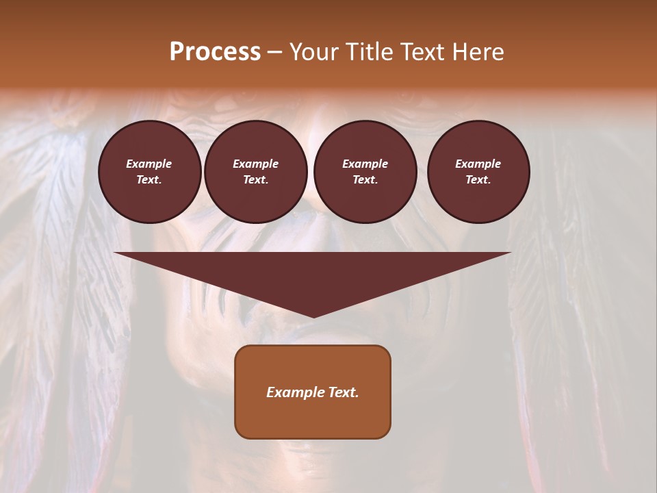 Wooden Indian Face PowerPoint Template
