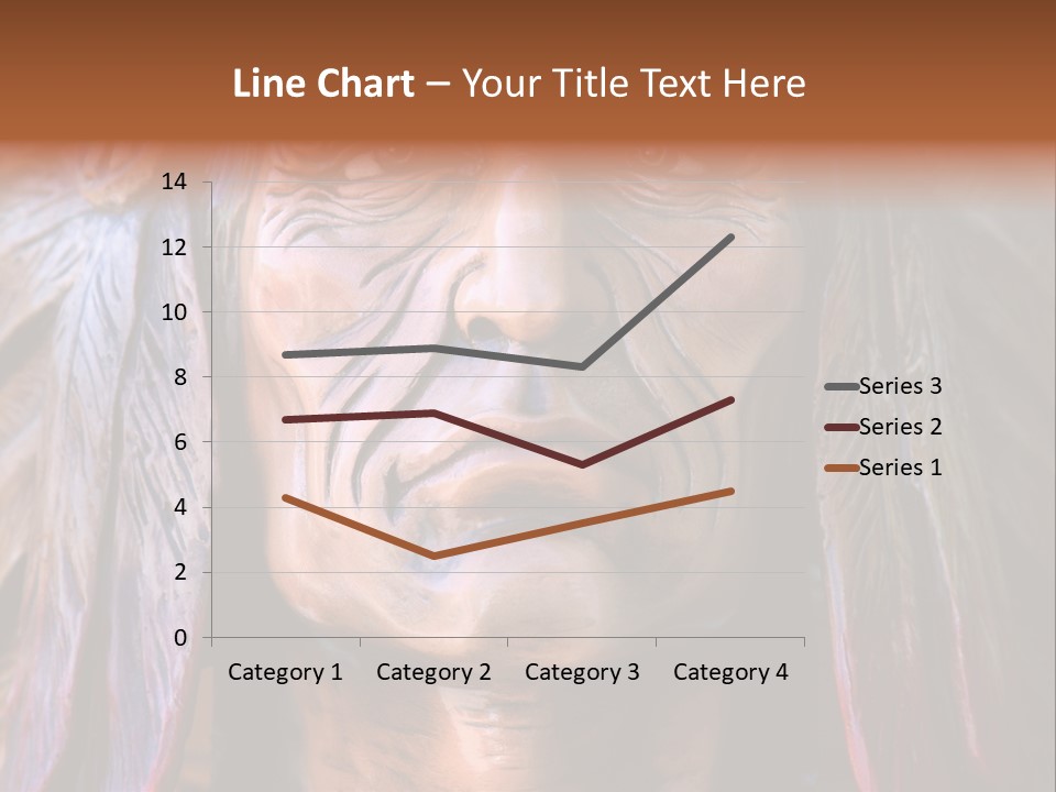 Wooden Indian Face PowerPoint Template