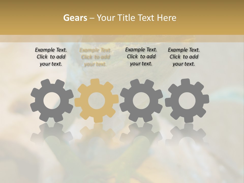 Anolis In Terrarium PowerPoint Template