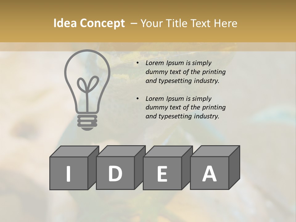 Anolis In Terrarium PowerPoint Template