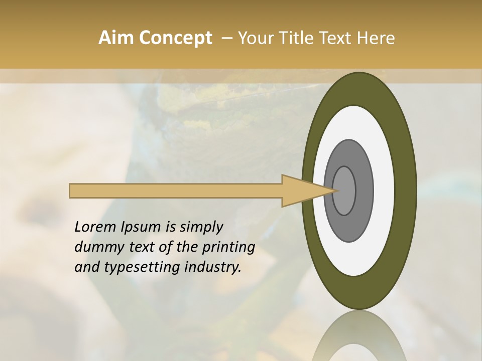 Anolis In Terrarium PowerPoint Template