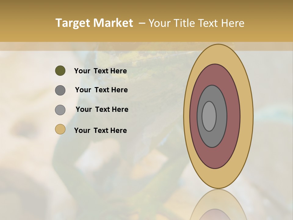 Anolis In Terrarium PowerPoint Template