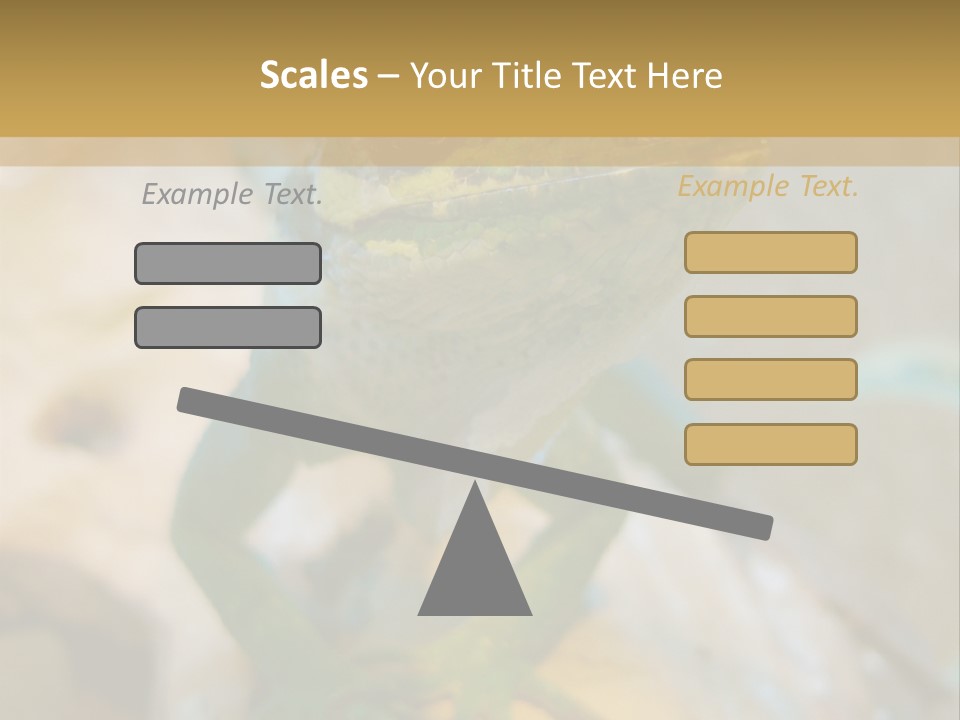 Anolis In Terrarium PowerPoint Template