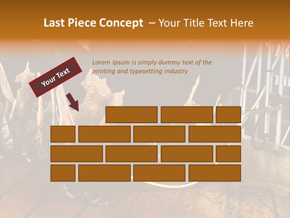 A Group Of Cows Standing Next To Each Other On A Wooden Floor PowerPoint Template