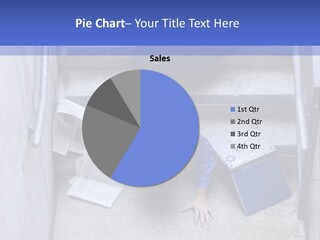 A Man Falling Down A Flight Of Stairs PowerPoint Template