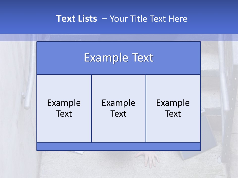 A Man Falling Down A Flight Of Stairs PowerPoint Template