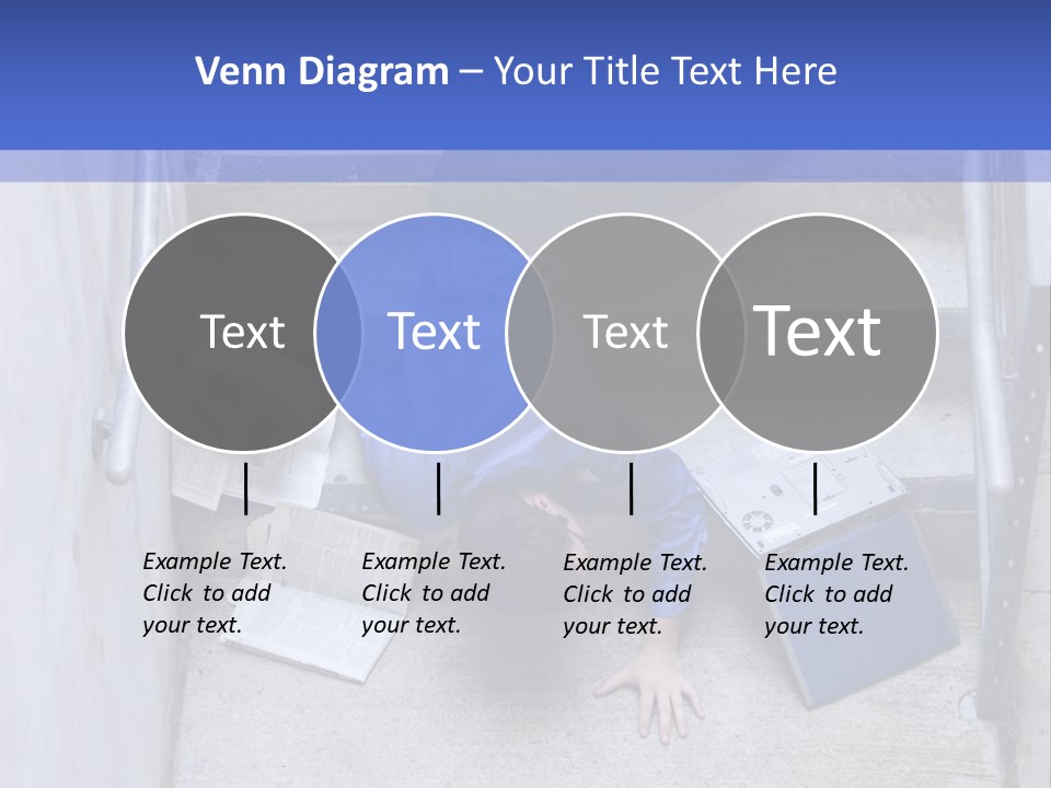 A Man Falling Down A Flight Of Stairs PowerPoint Template