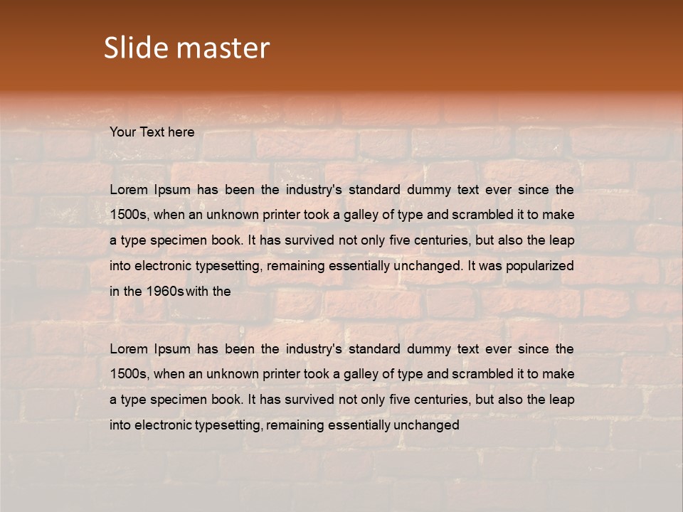 Old Wall PowerPoint Template