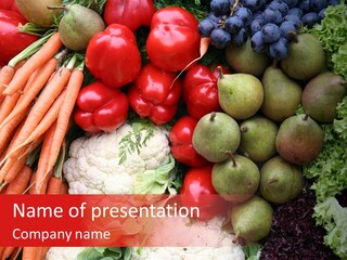 Fruit And Vegetables PowerPoint Template