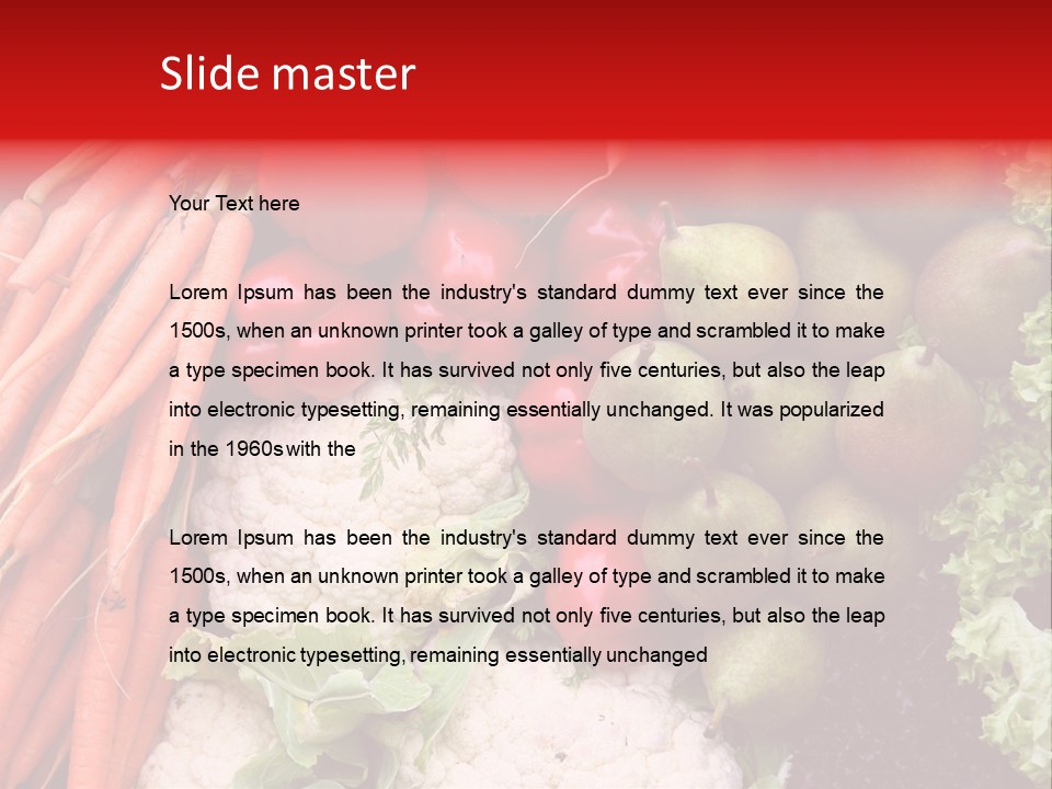 Fruit And Vegetables PowerPoint Template