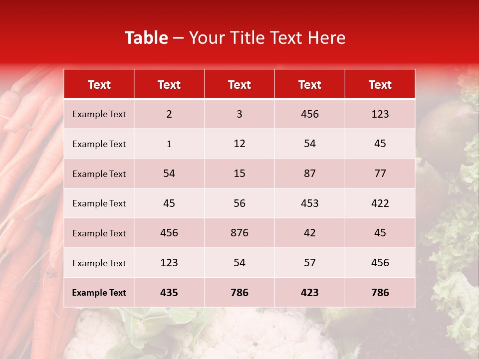 Fruit And Vegetables PowerPoint Template