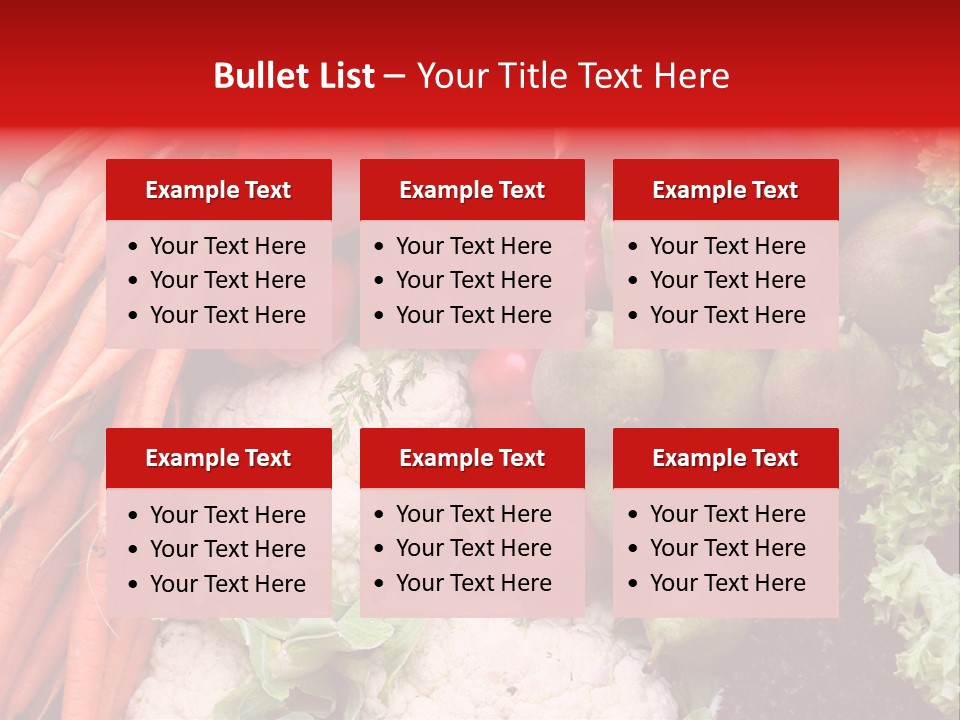 Fruit And Vegetables PowerPoint Template