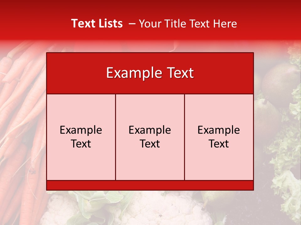 Fruit And Vegetables PowerPoint Template
