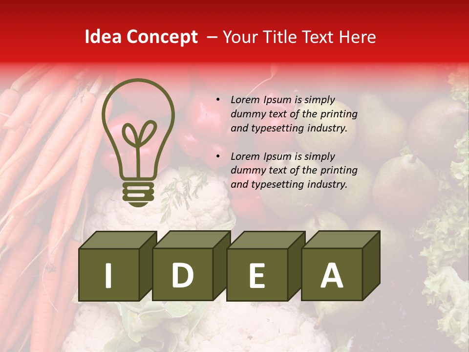 Fruit And Vegetables PowerPoint Template