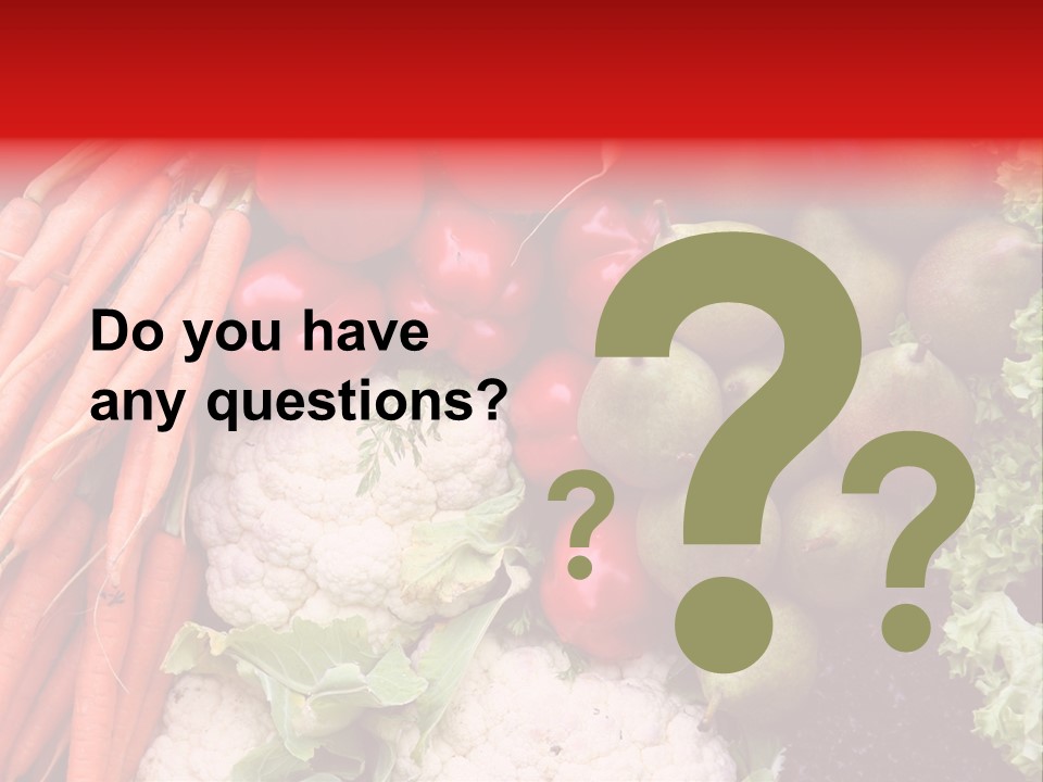 Fruit And Vegetables PowerPoint Template