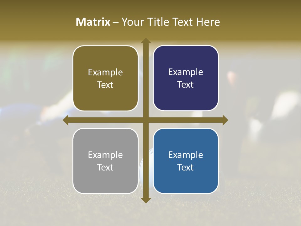 A Football Player Diving For A Ball On The Field PowerPoint Template