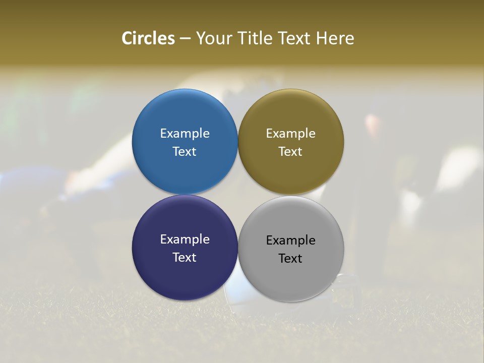 A Football Player Diving For A Ball On The Field PowerPoint Template