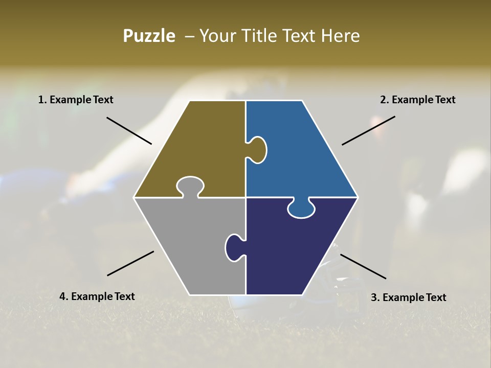 A Football Player Diving For A Ball On The Field PowerPoint Template