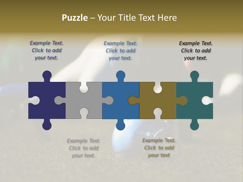 A Football Player Diving For A Ball On The Field PowerPoint Template