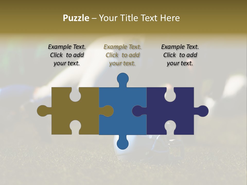 A Football Player Diving For A Ball On The Field PowerPoint Template