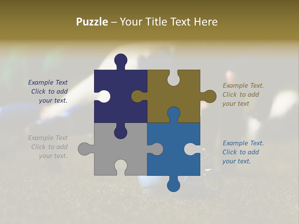 A Football Player Diving For A Ball On The Field PowerPoint Template