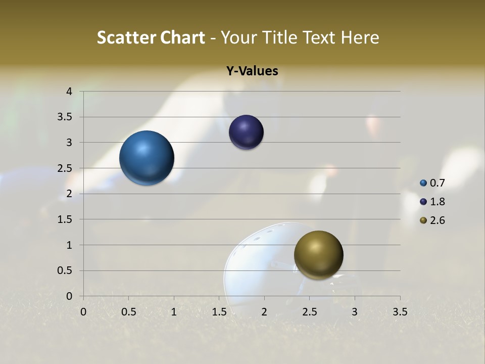 A Football Player Diving For A Ball On The Field PowerPoint Template