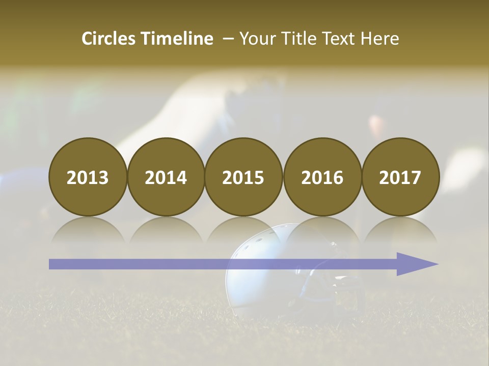 A Football Player Diving For A Ball On The Field PowerPoint Template