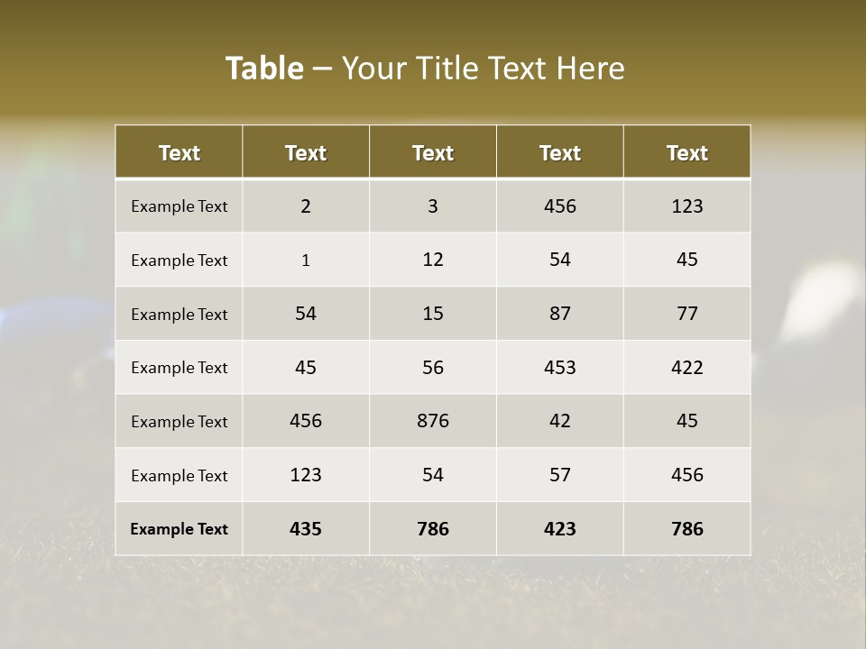 A Football Player Diving For A Ball On The Field PowerPoint Template
