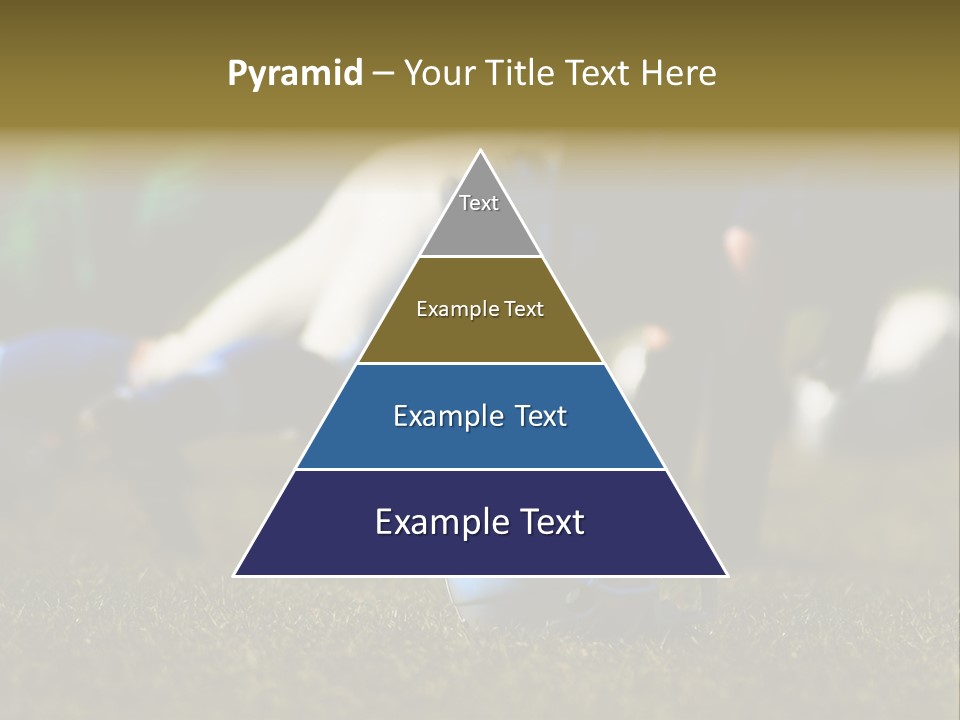 A Football Player Diving For A Ball On The Field PowerPoint Template