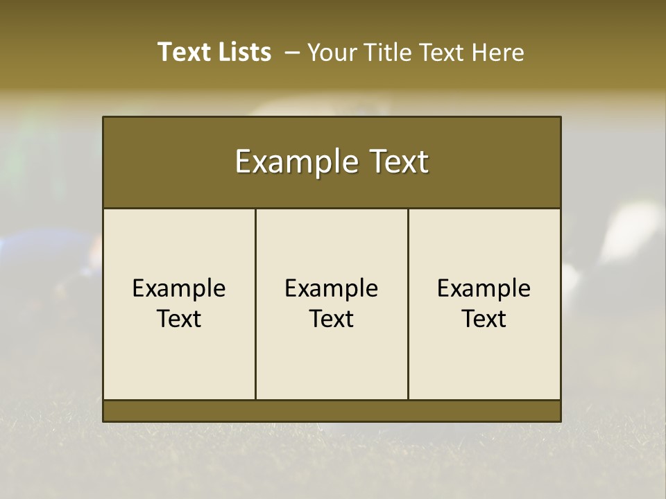 A Football Player Diving For A Ball On The Field PowerPoint Template