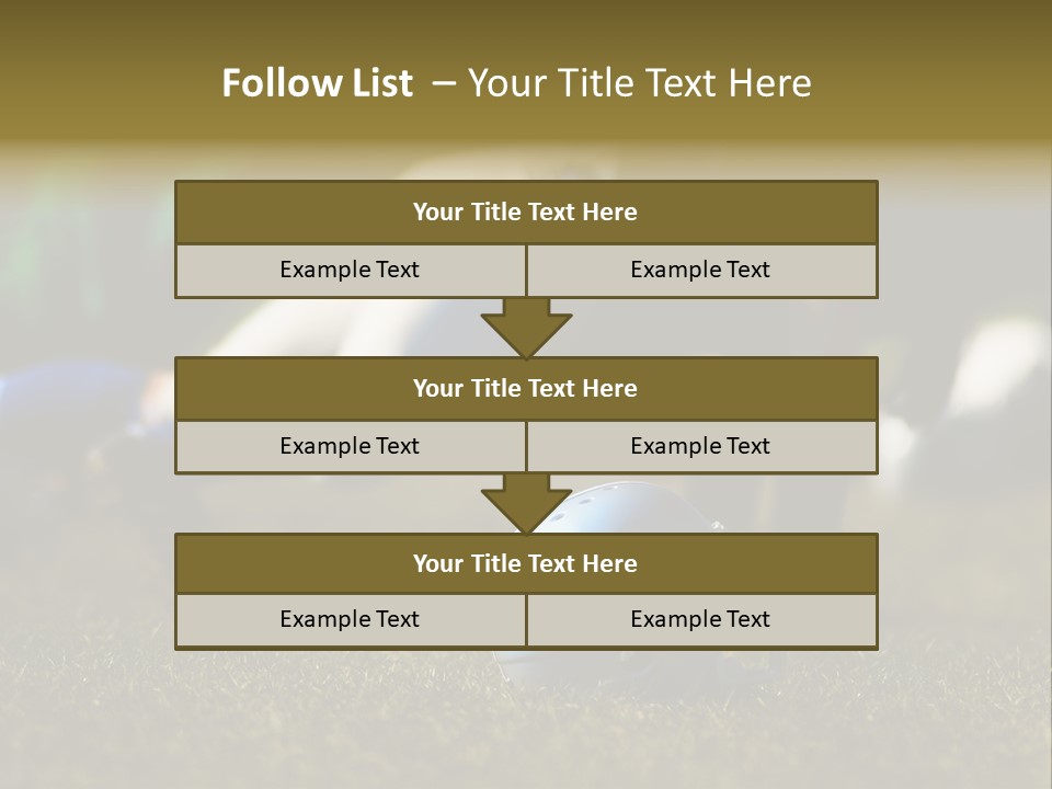 A Football Player Diving For A Ball On The Field PowerPoint Template