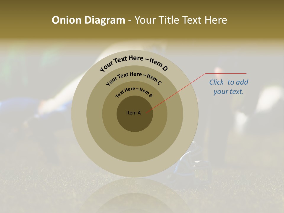 A Football Player Diving For A Ball On The Field PowerPoint Template