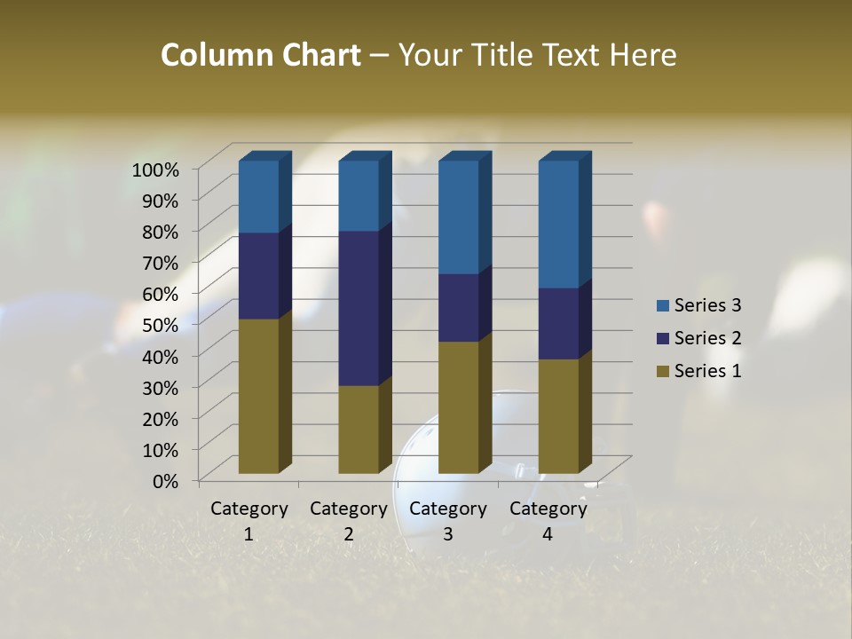 A Football Player Diving For A Ball On The Field PowerPoint Template