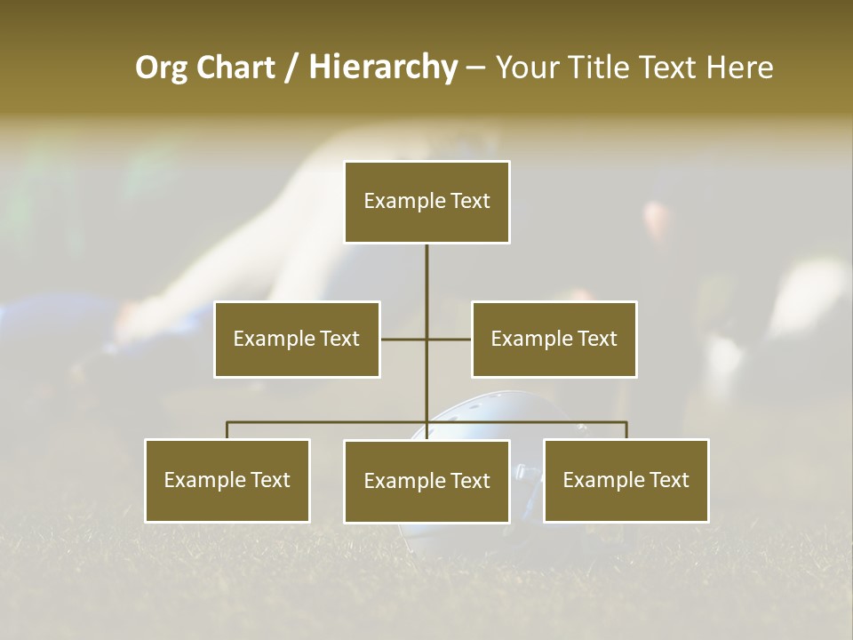 A Football Player Diving For A Ball On The Field PowerPoint Template