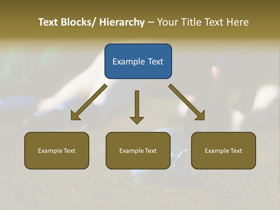 A Football Player Diving For A Ball On The Field PowerPoint Template