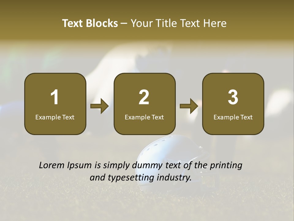 A Football Player Diving For A Ball On The Field PowerPoint Template