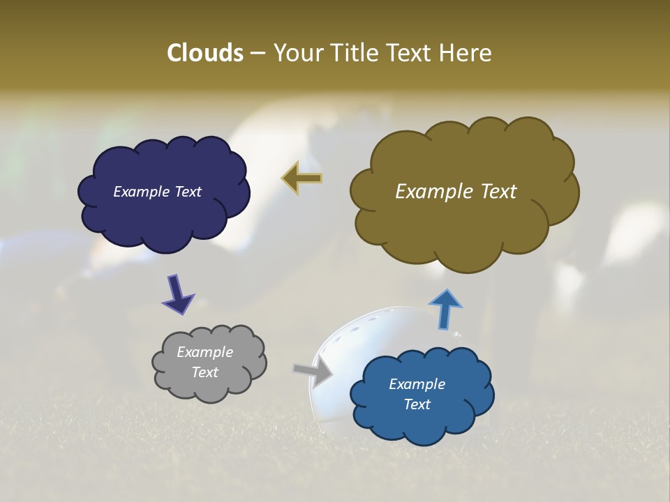 A Football Player Diving For A Ball On The Field PowerPoint Template