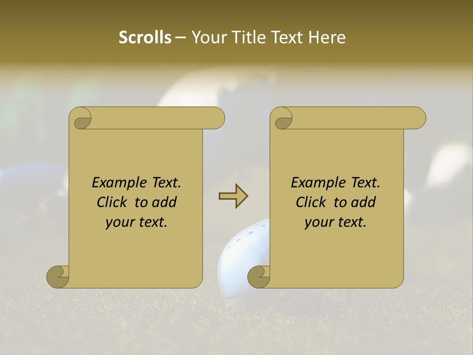 A Football Player Diving For A Ball On The Field PowerPoint Template