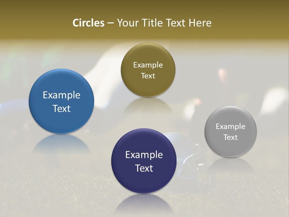 A Football Player Diving For A Ball On The Field PowerPoint Template