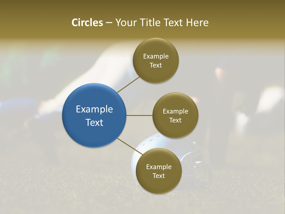 A Football Player Diving For A Ball On The Field PowerPoint Template